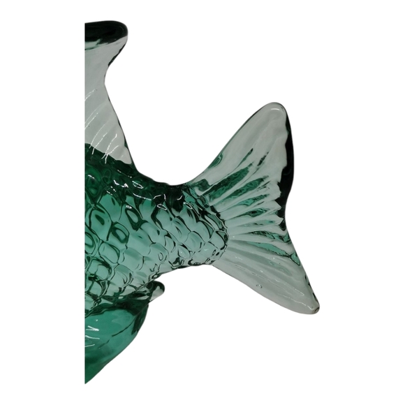 Vintage Silvestri Handcrafted Green Art Glass‎ Fish - Picture 3 of 13